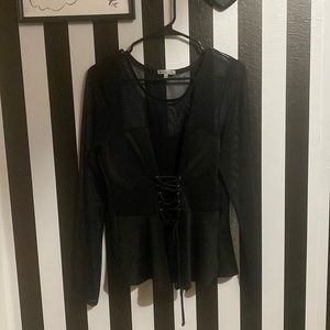 Mesh top Gothic shirt